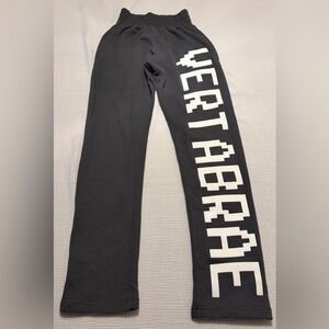 Vertebrae Men’s Logo Grey & White Sweatpants Sz M Medium